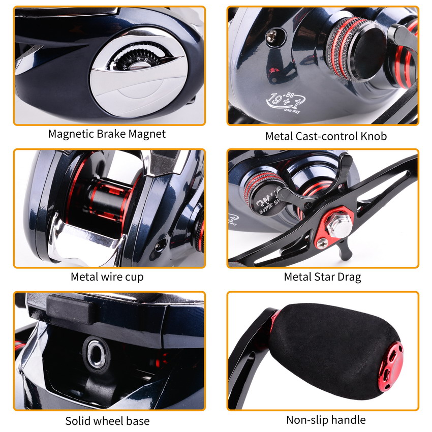8.0:1 19 + 1BB الصيد بكرة اليس - مراجعة Fishing Boat Steering Wheel وسعره