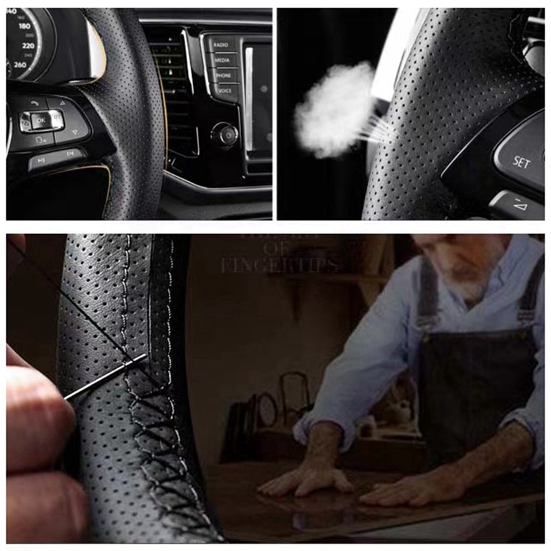 لتقوم بها بنفسك جلد طبيعي أسود - مراجعة Fishing Boat Steering Wheel وسعره